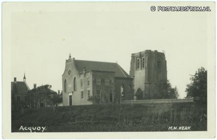 ansichtkaart: Acquoy, N.H. Kerk