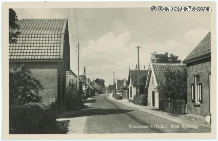 Nieuwendijk NB, Eind Rijksweg ansichtkaart: Nieuwendijk NB, Eind Rijksweg