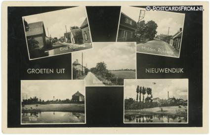 Nieuwendijk NB, Groeten uit ansichtkaart: Nieuwendijk NB, Groeten uit