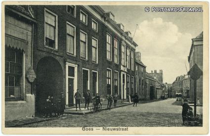 ansichtkaart: Goes, Nieuwstraat