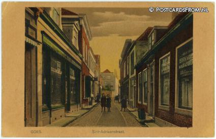 Goes, Sint-Adriaanstraat ansichtkaart: Goes, Sint-Adriaanstraat