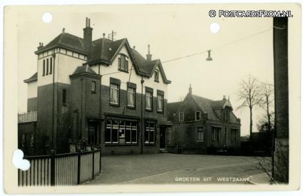 ansichtkaart: Westzaan, Groeten uit