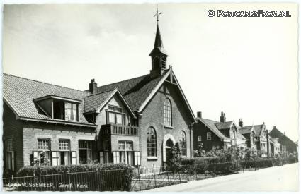 Oud-Vossemeer, Geref. Kerk ansichtkaart: Oud-Vossemeer, Geref. Kerk