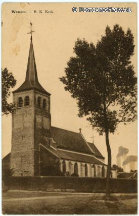 ansichtkaart: Wessem, R.K. Kerk