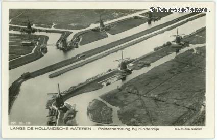 ansichtkaart: Kinderdijk, Polderbemaling