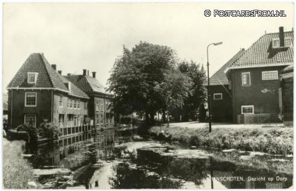 ansichtkaart: Linschoten, Gezicht op Dorp