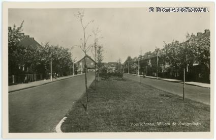 Voorschoten, Willem de Zwijgerlaan ansichtkaart: Voorschoten, Willem de Zwijgerlaan