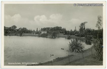 ansichtkaart: Voorschoten, Wilhelminapark