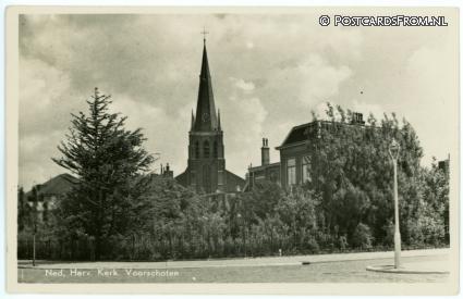 ansichtkaart: Voorschoten, Ned. Herv. Kerk