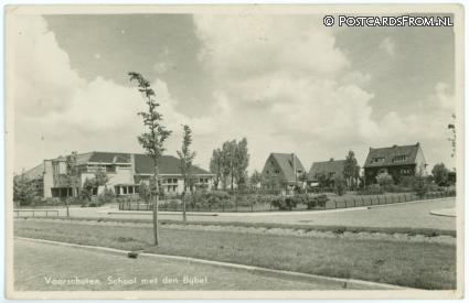 ansichtkaart: Voorschoten, School met den Bijbel