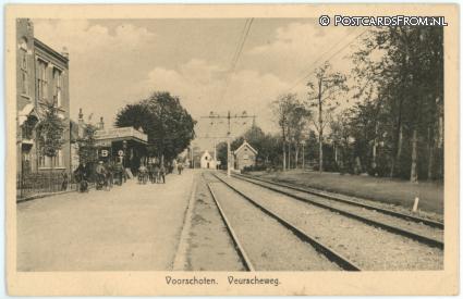 ansichtkaart: Voorschoten, Veurscheweg