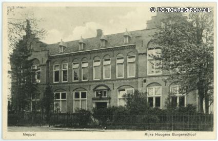 ansichtkaart: Meppel, Rijks Hoogere Burgerschool