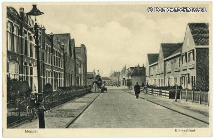 ansichtkaart: Meppel, Emmastraat