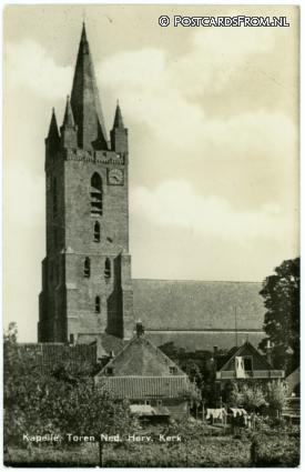 ansichtkaart: Kapelle, Toren Ned. Herv. Kerk