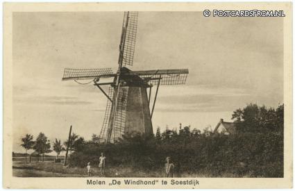 ansichtkaart: Soestdijk, Molen 'De Windhond'