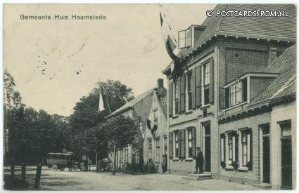 Burgh-Haamstede, Haamstede. Gemeente Huis ansichtkaart: Burgh-Haamstede, Haamstede. Gemeente Huis