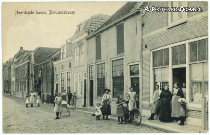 ansichtkaart: Brouwershaven, Noordzijde haven