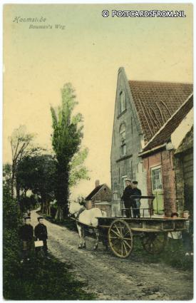 Burgh-Haamstede, Haamstede. Bouman's Weg ansichtkaart: Burgh-Haamstede, Haamstede. Bouman's Weg