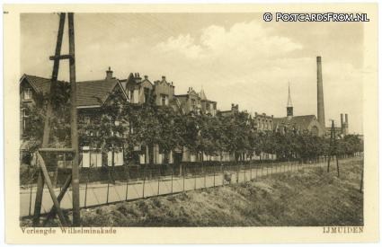 ansichtkaart: IJmuiden, Verlengde Wilhelminakade