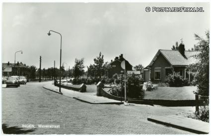 ansichtkaart: Ingen, Weverstraat