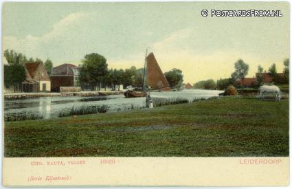 ansichtkaart: Leiderdorp, Serie Rijnstreek
