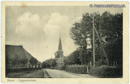 ansichtkaart: Oppenhuizen, Buurt
