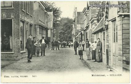 Schagen, Molenstraat ansichtkaart: Schagen, Molenstraat