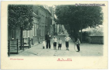 ansichtkaart: Medemblik, Westerhaven