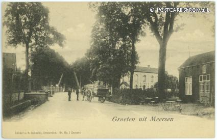 ansichtkaart: Meerssen, Groeten uit