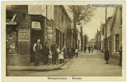 Muiden, Weesperstraat ansichtkaart: Muiden, Weesperstraat