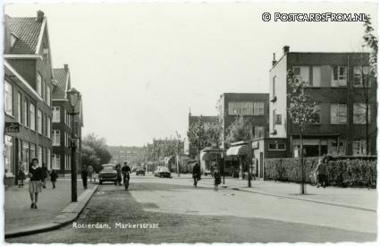 Rotterdam, Markerstraat ansichtkaart: Rotterdam, Markerstraat