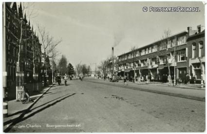 Charlois, Boergoenschestraat ansichtkaart: Charlois, Boergoenschestraat