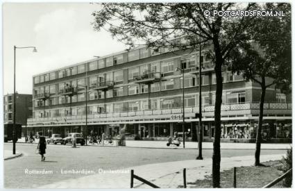 ansichtkaart: Rotterdam, Lombardijen. Dantestraat