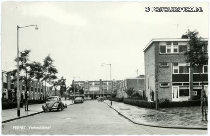 ansichtkaart: Pernis, Verheulstraat