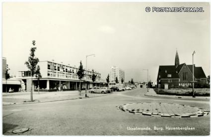 IJsselmonde, Burg. Hazenberglaan ansichtkaart: IJsselmonde, Burg. Hazenberglaan