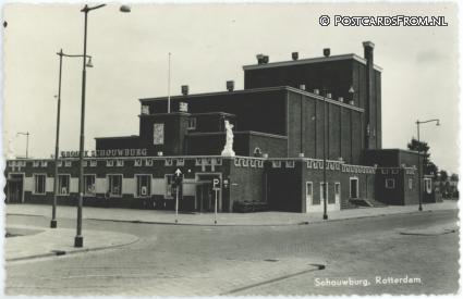 ansichtkaart: Rotterdam, Zuidplein. Schouwburg