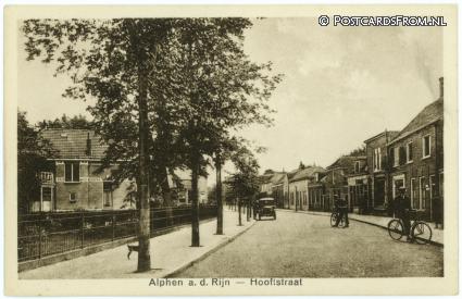 ansichtkaart: Alphen aan den Rijn, Hooftstraat