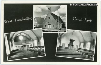ansichtkaart: Terschelling West, Geref. Kerk