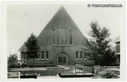 ansichtkaart: Rottevalle, Geref. Kerk