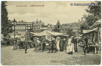 ansichtkaart: Amsterdam, Amstelveld