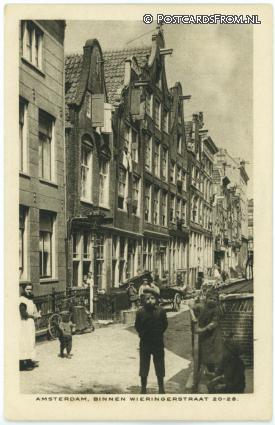 ansichtkaart: Amsterdam, Binnen Wieringerstraat 20-28