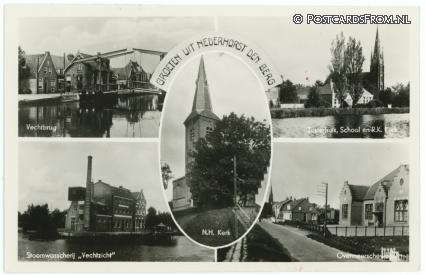ansichtkaart: Nederhorst den Berg, Groeten uit
