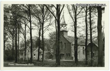 ansichtkaart: Pesse, Hervormde Kerk