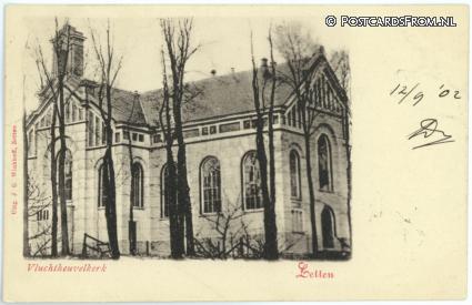 ansichtkaart: Zetten, Vluchtheuvelkerk