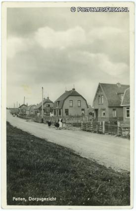 ansichtkaart: Petten, Dorpsgezicht