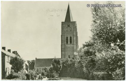 Oostkapelle, N.H. Kerk ansichtkaart: Oostkapelle, N.H. Kerk