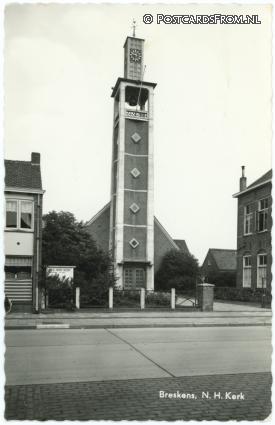 ansichtkaart: Breskens, N.H. Kerk