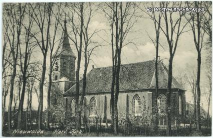 ansichtkaart: Nieuwolda, Herv. Kerk