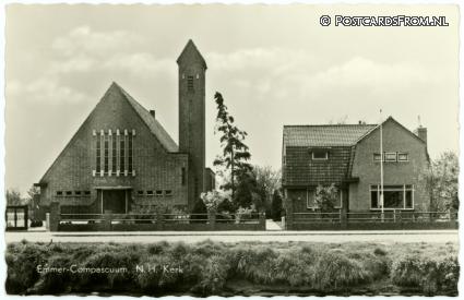 Emmer-Compascuum, N.H. Kerk ansichtkaart: Emmer-Compascuum, N.H. Kerk