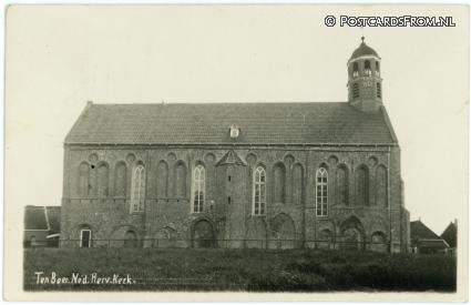 ansichtkaart: Ten Boer, Ned. Herv. Kerk